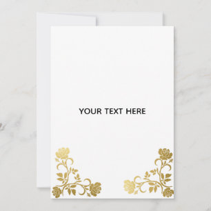 Create Your Own Golden Elegant Invitation