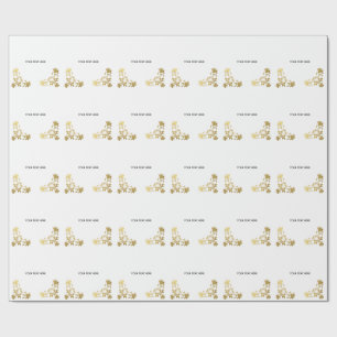 Create Your Own Golden Elegant Wrapping Paper