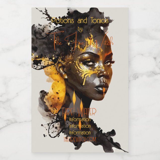 Create Your Own Golden Goddess Food Label (Single Label)