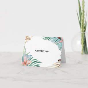 Create Your Own Golden White Elegant Card