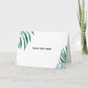 Create Your Own Golden White Elegant Card