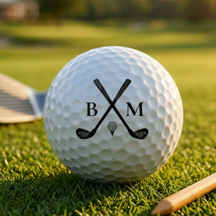 Create Your Own Golf Club Theme Monogram Initial Balls