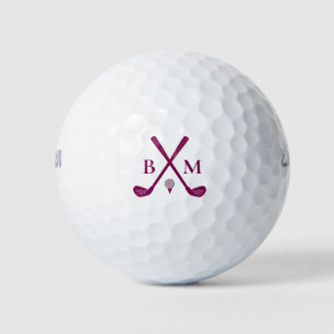 Create Your Own Golf Club Theme Monogram Initial Golf Balls