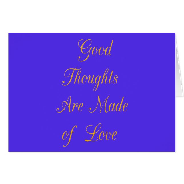 Create Your Own Good Thoughts With Love  (Front Horizontal)