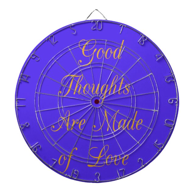 Create Your Own Good Thoughts With Love  Dartboard (Front)