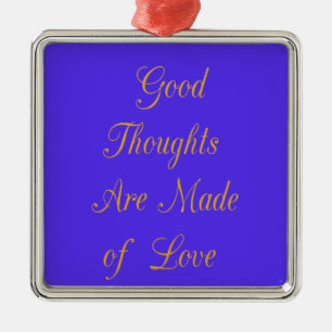 Create Your Own Good Thoughts With Love  Metal Tree Decoration