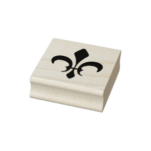 Create Your Own Gothic Fleur De Lis Rubber Stamp