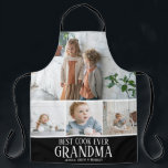 Create Your Own Grandma Best Cook Ever Photo Apron<br><div class="desc">Create your own apron using this modern photo collage template and the text 'BEST COOK EVER - GRANDMA' and name/s.</div>