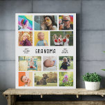 Create Your Own Grandparents Photo Collage Faux Canvas Print<br><div class="desc">Personalised Faux Canvas Photo Collage. Create a heartwarming gift that grandparents will cherish forever with our Personalised Faux Canvas Collage. This beautifully board allows you to turn 12 of your favourite family photos into a unique keepsake, celebrating the special bond between loved ones. Features: Customisable Design: Add 12 photos and...</div>
