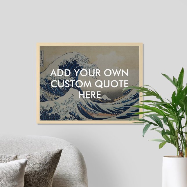 Create Your Own Great Wave Quote Poster (Creator Uploaded)