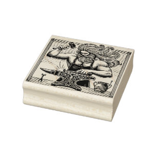 Create Your Own Greek God Hephaestus Blacksmith Rubber Stamp