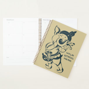 Create Your Own Green & Gold Ganesh Flute Planner