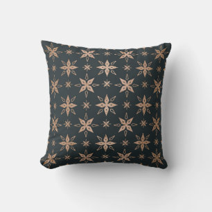 Create Your Own Green & Rose Gold Stars Cushion