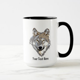Create Your Own Grey Wolf  Combo Coffee Mug
