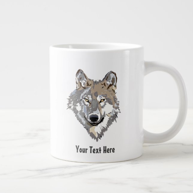 Create Your Own Grey Wolf Speciality Coffee Mug (Right)