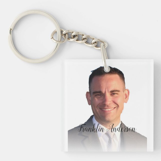 Create Your Own Groovy Selfie Amazing Key Ring (Front)