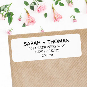 Create your own Guest Name and Address Sticker