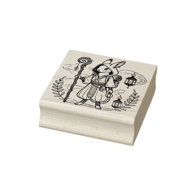Create Your Own Gypsy Rabbit Shaman Rubber Stamp (Stamp)
