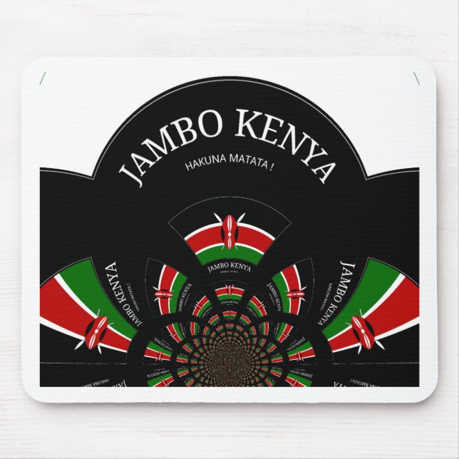 Create your own Hakuna Matata Jambo Kenya Mouse Mat (Front)