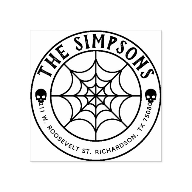 Create Your Own Halloween Return Address Rubber Stamp (Imprint)