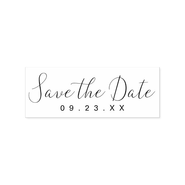 Create Your Own Hand Drawn Save The Date Rubber Stamp (Imprint)