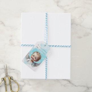 Create Your Own Happy Baby Christmas Angel Gift Tags