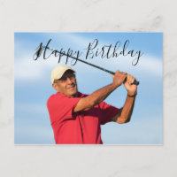 Create Your Own Happy Birthday to golfer
