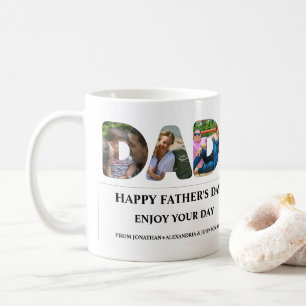 Create your own Happy fathers day 6 photo collage Coffee Mug