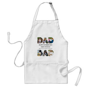 Create your own Happy fathers day 6 photo collage Standard Apron
