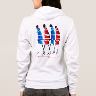Create Your Own Happy People Masai Warrior Walking Hoodie