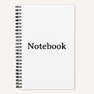 Create Your Own Hardcover 5.5" x 8.5" Spiral Notebook