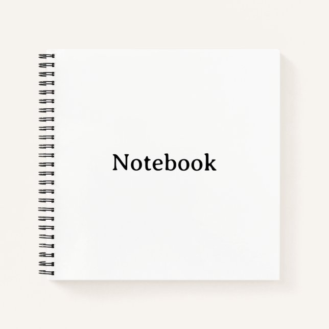 Create Your Own Hardcover 8.5" x 8.5" Spiral Notebook (Front)