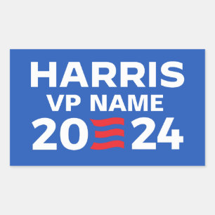 Create Your Own Harris Ticket 2024 Rectangular Sticker