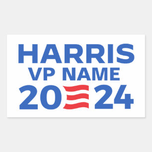 Create Your Own Harris Ticket 2024 Rectangular Sticker