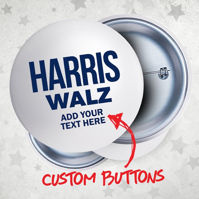 Create Your Own Harris Walz 2024 Bottle Opener (Harris Walz Custom Campaign Buttons, Bottle Opener and Gifts. Add your own text or slogan!)