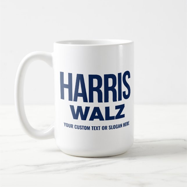 Create Your Own Harris Walz 2024 Coffee Mug (Left)