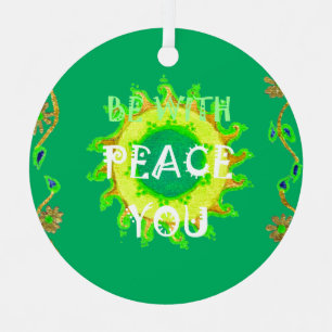Create Your Own Have a Nice Day Peace Be With You Christmas Tree Decoration