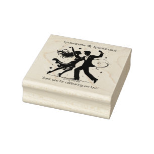 Create Your Own Heart Dance Handfasting Thank You Rubber Stamp