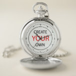 Create Your Own Hebrew Watch, Personalised / Photo Pocket Watch<br><div class="desc">Pocket Watch (HEBREW Numerals): Create Your Own - personalised professional branded item with custom logo / photo and easy further adjustments by adding text,  background colours or more images. Simple way to personalise your business,  create cool gifts for your family & friends for every occasion.</div>