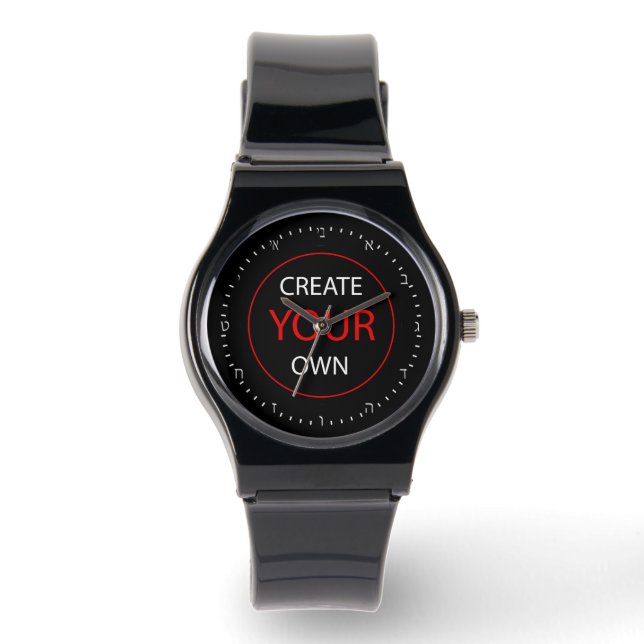 Create Your Own Hebrew Watch, Personalised / Photo Watch (Front)