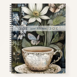 Create Your Own Herbal Tea Floral Botanical Notebook