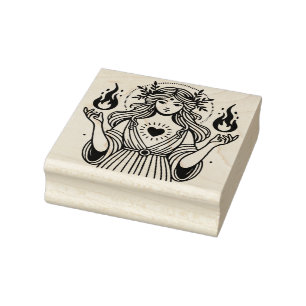 Create Your Own High Priestess Lunar Love Magic Rubber Stamp