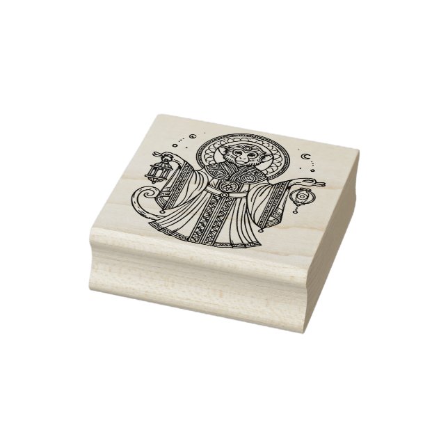 Create Your Own High Priestess Monkey  Rubber Stamp (Stamp)