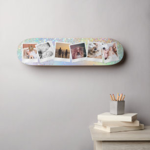 Create Your Own Holographic Glitter Sparkles Girly Skateboard