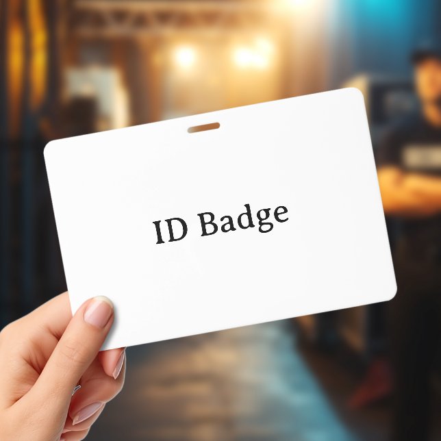 Create Your Own Horizontal 4" x 6" PVC Plastic ID Badge (Concert)