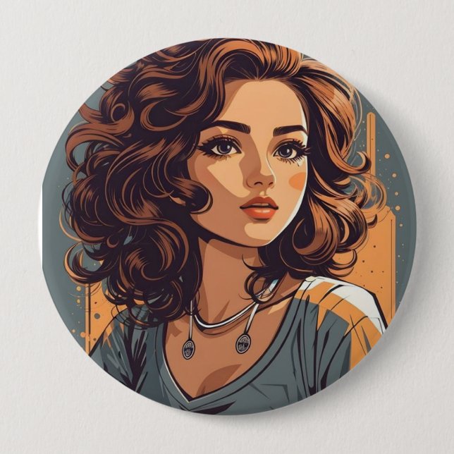 Create your own - Huge 4 Inch Fan Button (Front)