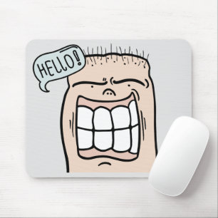 Create your own humour artwork funny cartoon mouse mat