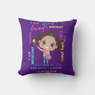 Create Your Own I AM - Positive Girl Affirmations Cushion