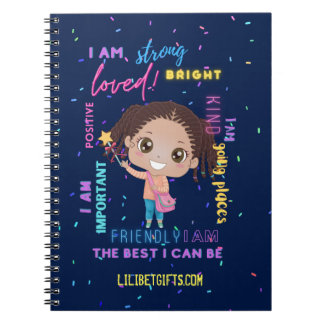 Create Your Own I AM - Positive Girl Affirmations Notebook