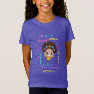 Create Your Own I AM - Positive Girl Affirmations  T-Shirt